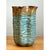 Late 20th Century Vintage Textured Blue Ceramic Vase For Sale - Image 5 of 12