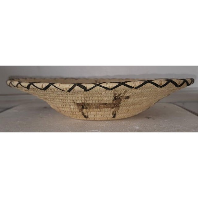 Native American 20thc Papago Native American Hand Made Basket For Sale - Image 3 of 7