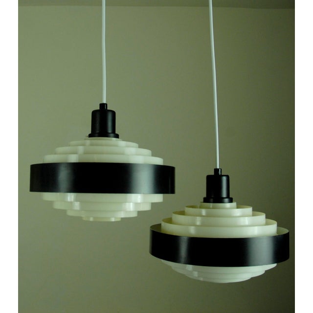 Mid-Century Modern Wesselpendel Pendant Lamps by Louis Poulsen, 1960s, Set of 2 For Sale - Image 3 of 13