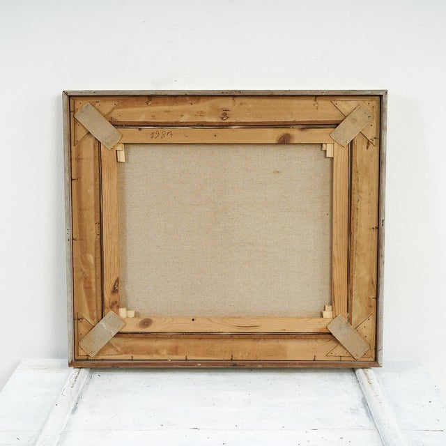 A. Bratti, Golden Frame Beauty of a Serene Landscape, 2000s, Oil on Canvas, Framed For Sale - Image 4 of 5