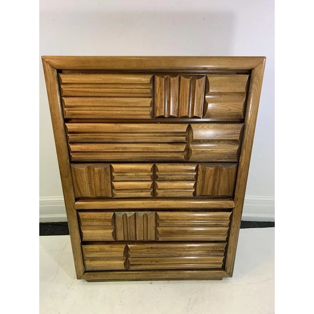 Wood Lane Brutalist Chest of Drawers For Sale - Image 7 of 13