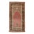 1970s Vintage Handmade Wool Cotton Pink Area Rug For Sale