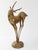 Dancing Stag, Antelope, Doe, and Fawn in Gilded Brass, 1970s For Sale - Image 4 of 11