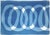 Contemporary 2026, Modern Minimalist Horizontal Diptych of Blue Necklace, Handmade Monotype Cyanotype on Watercolor Paper by Kind of Cyan For Sale - Image 3 of 10
