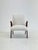 Wood Mid-Century Italian Lounge Armchair in Cherrywood and White Bouclé, 1950s For Sale - Image 7 of 14