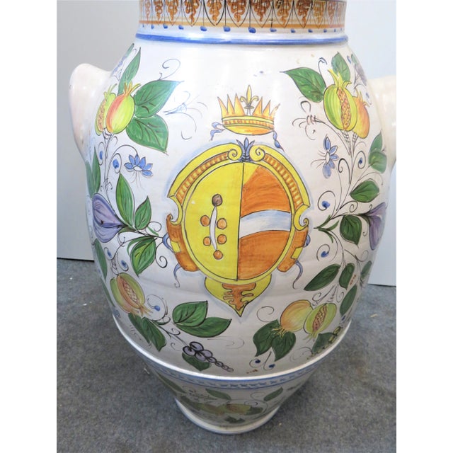 Mid 20th Century Italian Majolica Floor Vase For Sale In Philadelphia - Image 6 of 7