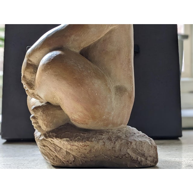 Early 20th Century Sculpture of Child by Albert Maques in Terra Cotta For Sale - Image 9 of 9