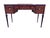 Antique Federal Revival Rosewood Writing Desk with Burl and Brass Accents Elegant antique Federal Revival writing desk...