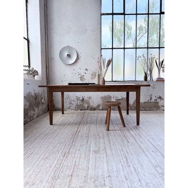 Pitch Pine Farmhouse Table, 1950s For Sale - Image 4 of 18