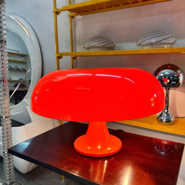 Nesso table lamp, designed by giancarlo mattioli with the città nuova urban architects group for artemide, late 1960s....