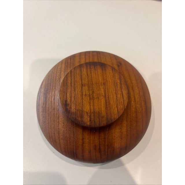 Kay Bojesen 1960s Mid-Century Modern Kay Bojesen Denmark Finn Juhl Teak Wood Plates & Bowls- Set of 12 For Sale - Image 4 of 7