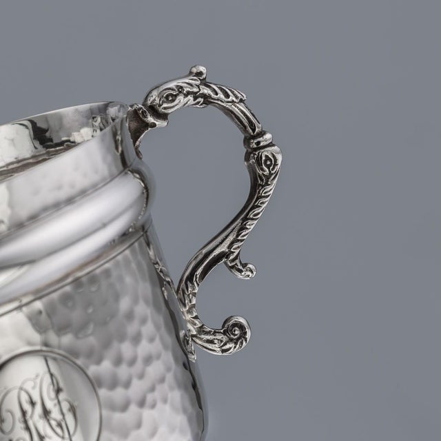 Antique 20th Century English Silver Sugar Bowl & Spoon by S.W. Smith & Co., 1911, Set of 2 For Sale - Image 17 of 18