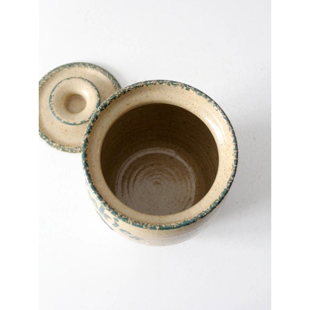 Ceramic Vintage Handmade Holiday Cookie Jar For Sale - Image 7 of 11