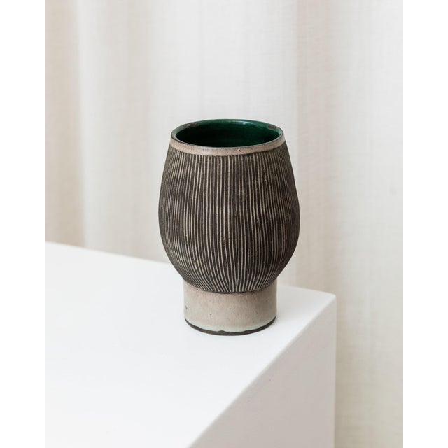 Vintage Danish Studio Ceramic Vase, 1970s For Sale - Image 5 of 12