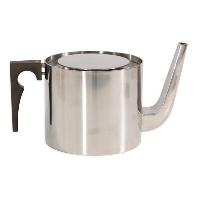 Mid-Century Modern Arne Jacobsen for Stelton Cylinda Line Teapot & Coffee Pot in Original Packaging For Sale - Image 3 of 11