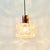 Mid-Century Modern Amber Diamond Glass and Brass Pendant Light by Helena Tynell for Limburg, Germany, 1960s For Sale - Image 6 of 11