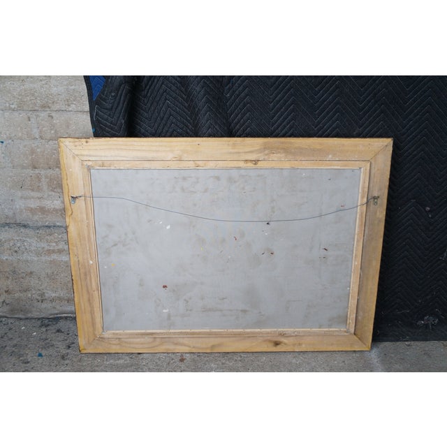 White Late 20th Century Still Life With a Chest of Drawers After Paul Cezanne Oil Painting Framed For Sale - Image 8 of 11