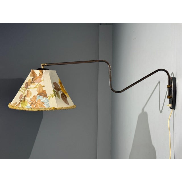 Swedish Modern, Adjustable Wall Light, Copper, Sweden, 1970s For Sale - Image 4 of 13