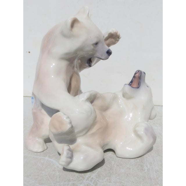 Mid-Century Modern Royal Copenhagen Porcelain Bear Cubs 60s-70s For Sale - Image 3 of 9