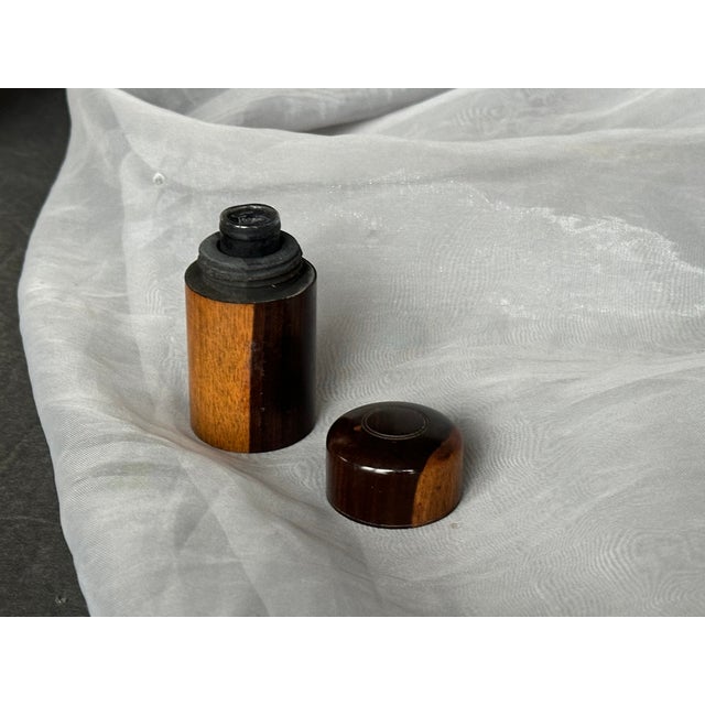 Antique Victorian Rosewood Wooden Inkwell For Sale In New York - Image 6 of 10