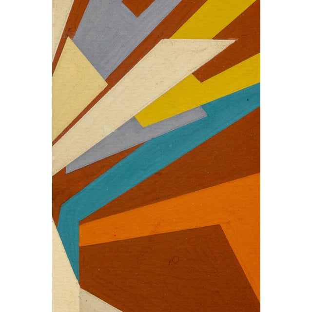 Mid-Century Modern Gualtiero Nativi, Combination of Forces, 1951, Tempera on Board For Sale - Image 3 of 10