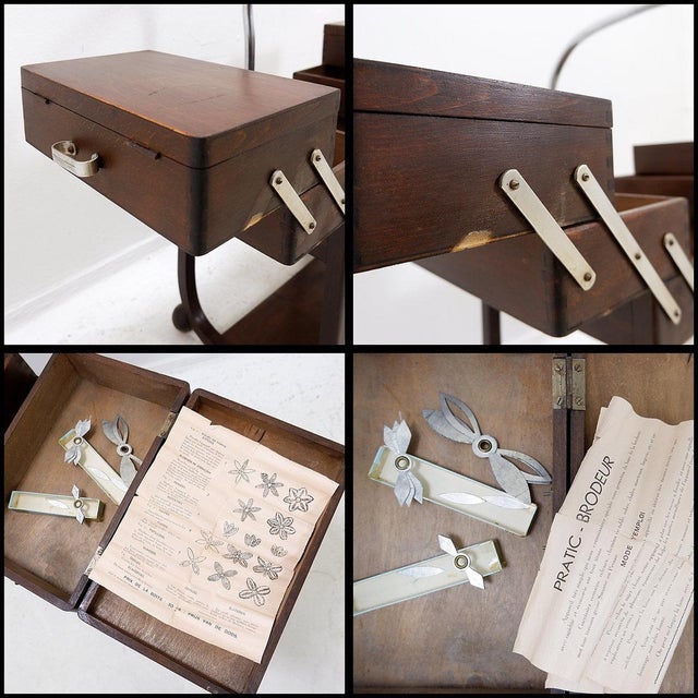 Art Deco Sewing Box from Trock, 1930s For Sale - Image 9 of 13