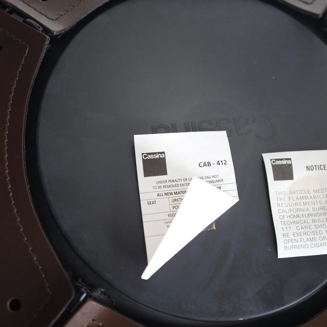 Mario Bellini “Cab” Dining Chairs, Set of 6 For Sale In Chicago - Image 6 of 6