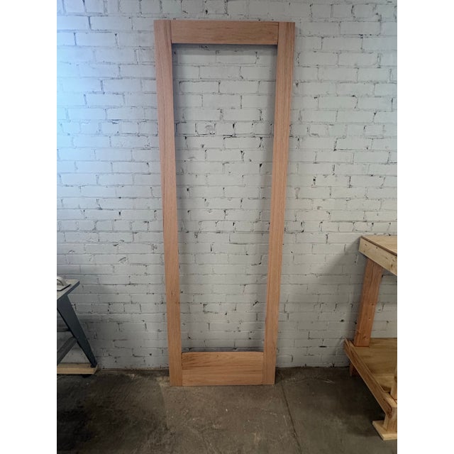 Handcrafted Solid Red Oak Architectural Storm Door For Sale - Image 12 of 12