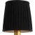 Visual Comfort Signature 5" Pleated Black Linen Shade For Sale