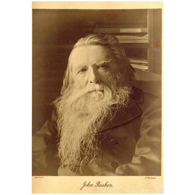 Portrait of John Ruskin by Charles Philip McCarthy is an original Photogravure realized in 1890 circa. Print realized on...