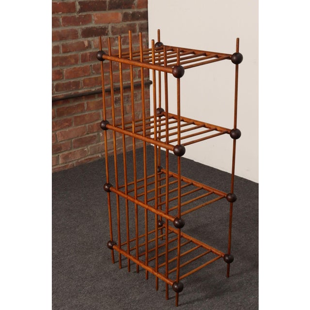 Early 20th Century Folk Art Whimsy Stick and Ball Spindle Shelf / Etagere For Sale - Image 5 of 14