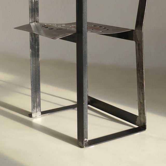 Modern Steel Chair by Albert in T Veld, 1980s For Sale - Image 6 of 18