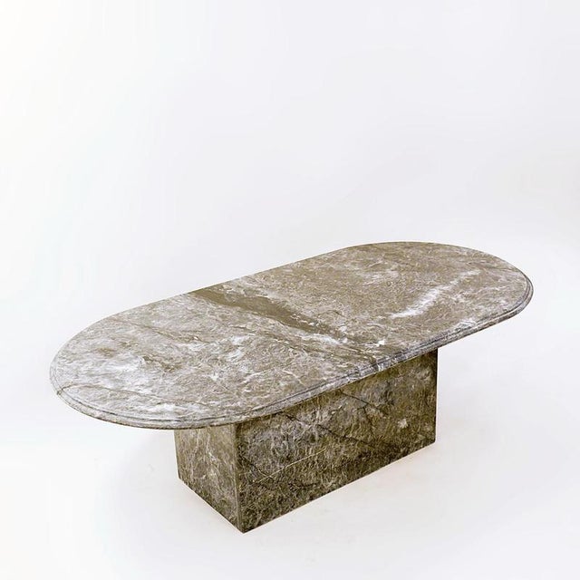 Grey Marble Coffee Table, 1960s For Sale - Image 15 of 15