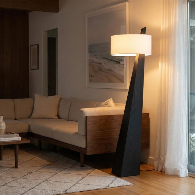 Elevate your living space with the striking Obelisk Floor Lamp, an architectural masterpiece by NOVA of California. Its...