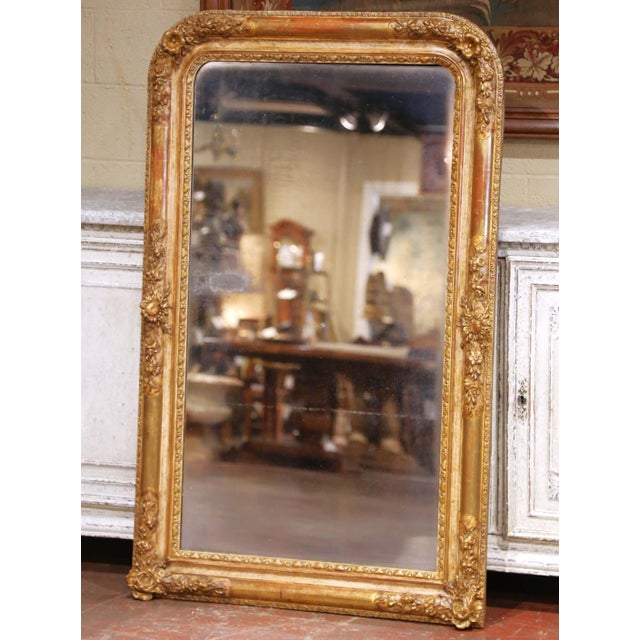 Bring timeless French elegance to a mantel, entryway, bedroom, or living room with this handsome antique Louis Philippe...
