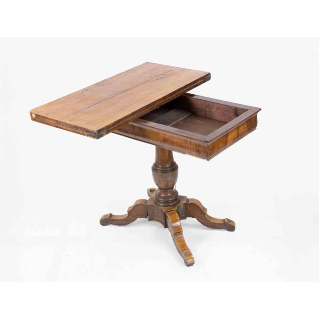Vintage Italian Wood Game Table, 1950s For Sale - Image 6 of 13
