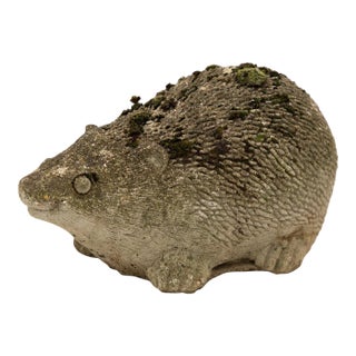 Reconstituted Stone Hedgehog Garden Ornament, 20th Century For Sale