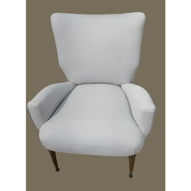 Italian Lounge Chairs in the style of Gio Ponti, 1950s, Set of 2 For Sale - Image 8 of 9