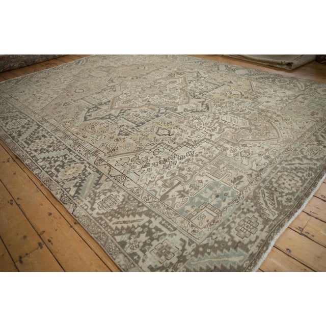 1960s Vintage Distressed Heriz Carpet - 8'6" X 11'7" For Sale - Image 5 of 10
