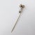 Victorian Mid 19th Century 14k Gold Victorian Bicycle Horn Stick Pin For Sale - Image 3 of 4