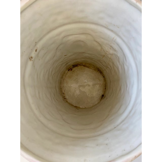 Ceramic Antique Weller Pottery Pink Ceramic Umbrella Holder Vase For Sale - Image 7 of 11