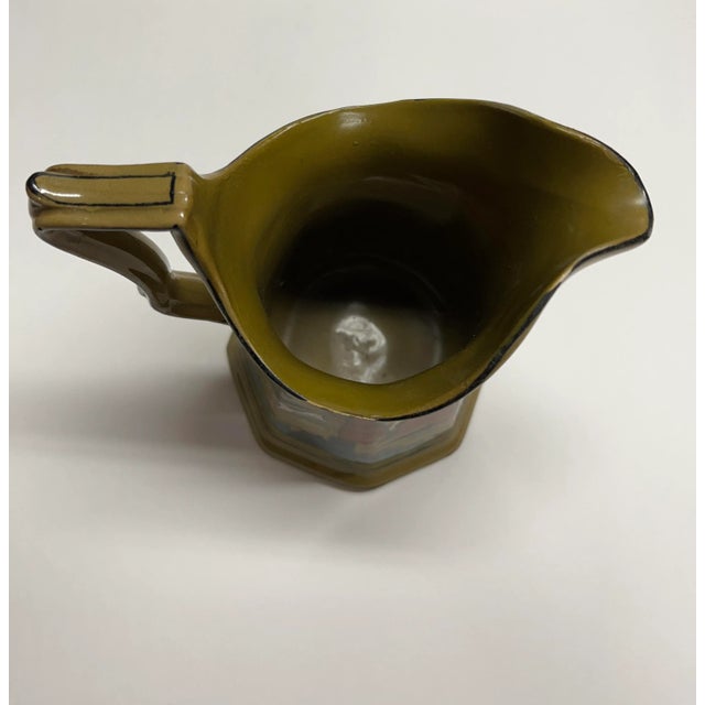 1909 Deldare Buffalo Pottery the Hunt Pitcher For Sale - Image 4 of 5