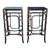 1980s Pair of Faux Bamboo and Rattan Stands by Bernhardt For Sale