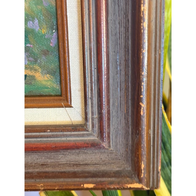 1960s Midcentury Southeast Asian Oil Painting – Carabao Cart at Sunset “Homeward Bound” Signed by Listed Filipino Artist Jose Tinsay For Sale - Image 5 of 12