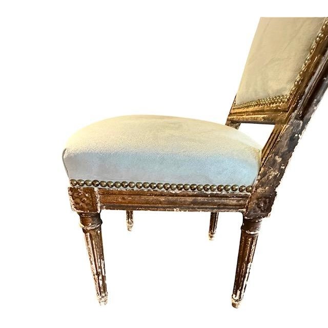 Circa 1860 French Louis XVI Boudoir Chair For Sale In Charleston - Image 6 of 13