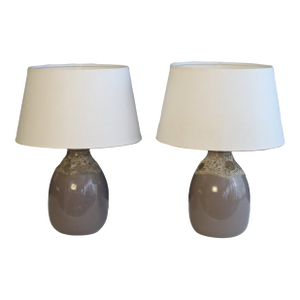 Mid 20th Century Petite Lee Rosen Style Lamps - a Pair