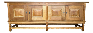 Brutalist Danish Low Sideboard by Henning Kjærnulf for Nyrup Møbelfabrik, 1960s