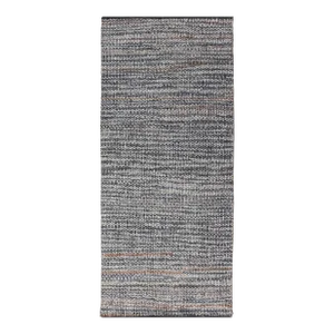 Abstract Hand Knotted Modern Indian Runner in Multi-Colored Wool