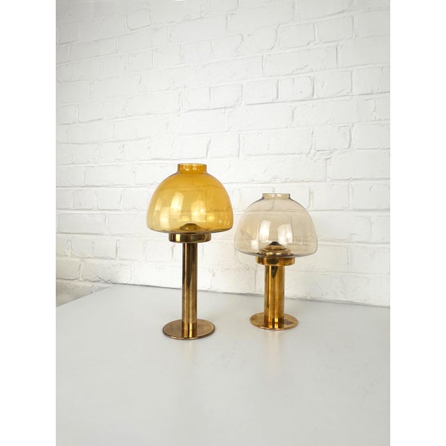 This elegant pair of l102/32 photophores was designed by hans-agne jakobsson and manufactured in markaryd, sweden during...