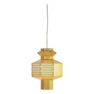 Golden Ma-Rock T Pe Suspension Lamp by Jaime Hayson for Parachilna For Sale